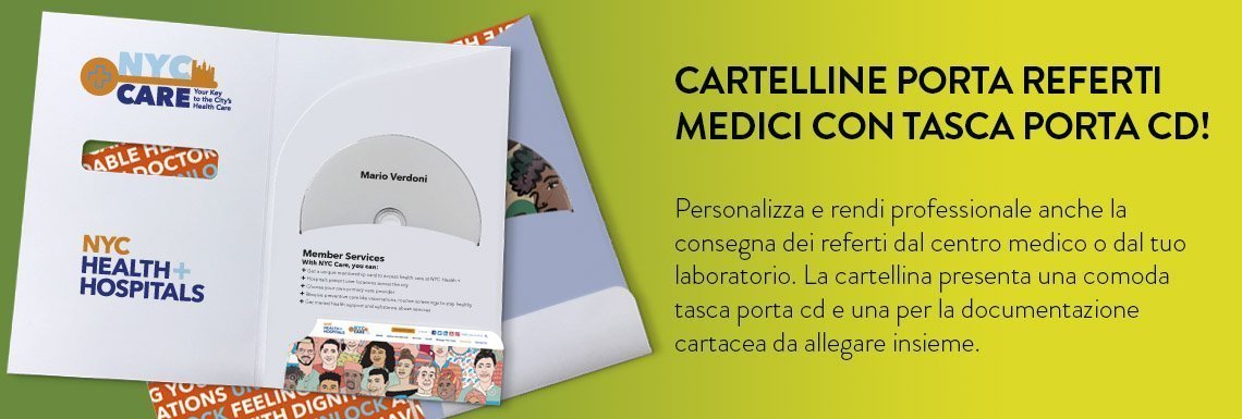 referti medici documenti vari Cartellina con ferma fogli: preventivi 100 pz 