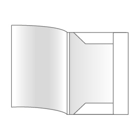 Cartelline con alette ecosostenibili 25,0 x 35,0  C002